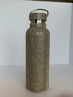 TOMO Bottle Glam Rose Gold Rhinestone Luxury Diamond Water Bottle New